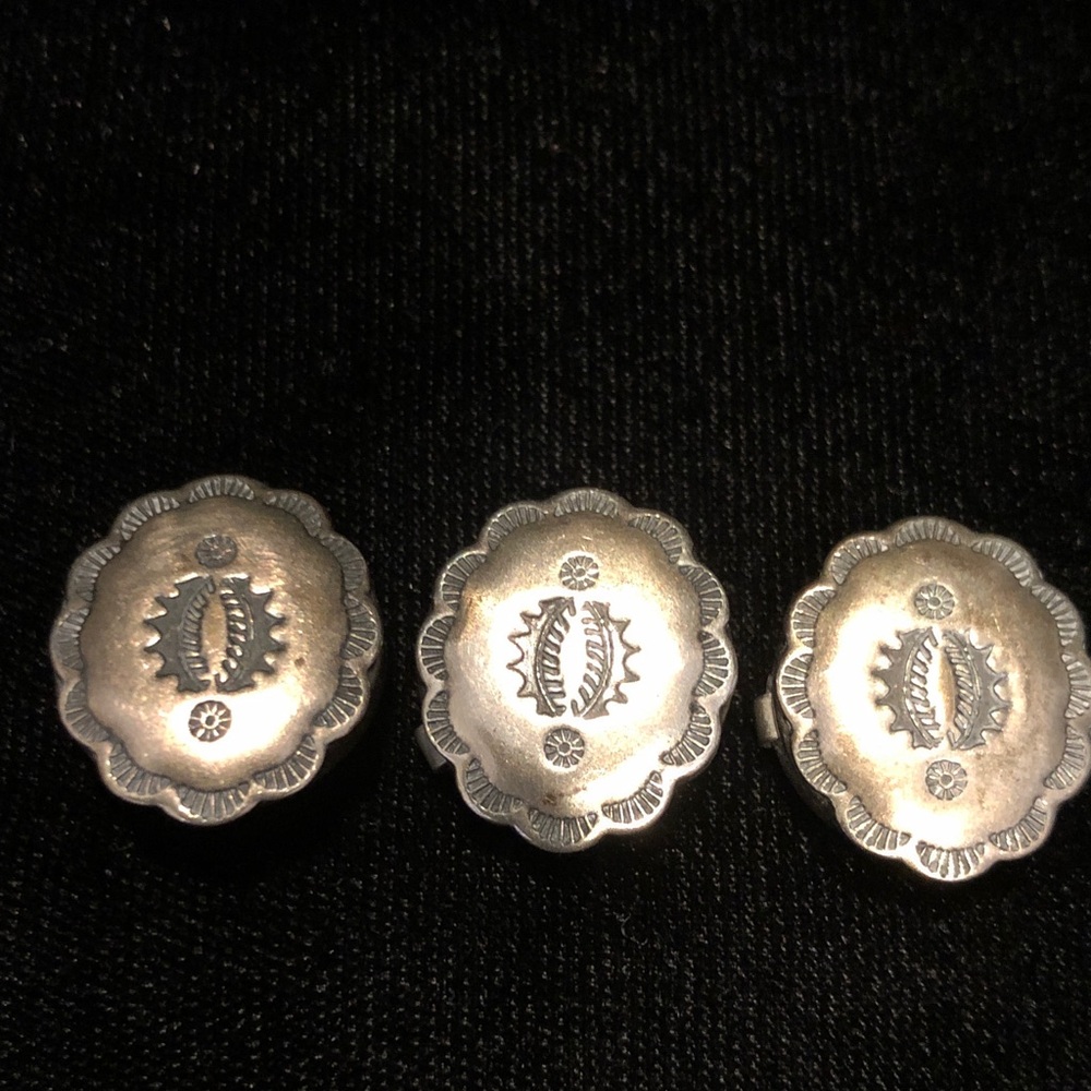 Button Covers, Silver Metal, 8 - Picture 2 of 6
